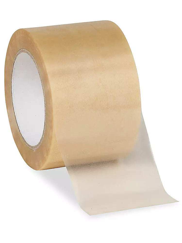 Natural Rubber Adhesive Tape - PVC, 3" x 110 yds, 2.0 Mil, Clear