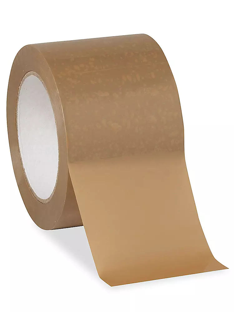 Natural Rubber Adhesive Tape - PVC, 3" x 110 yds, 2.0 Mil, Tan