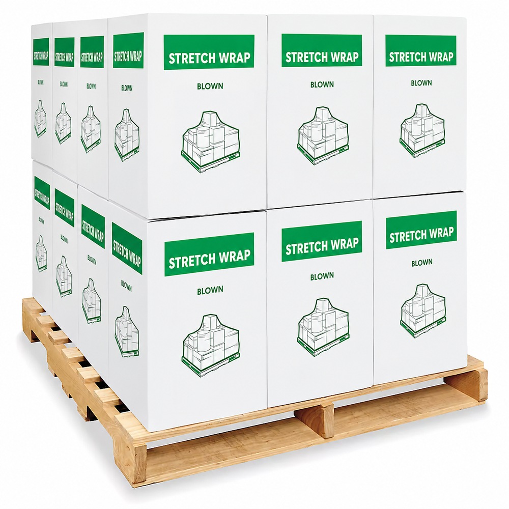 NorthEdge Stretch Wrap Skid Lot - Cast, 90 gauge, 18" x 1,500'