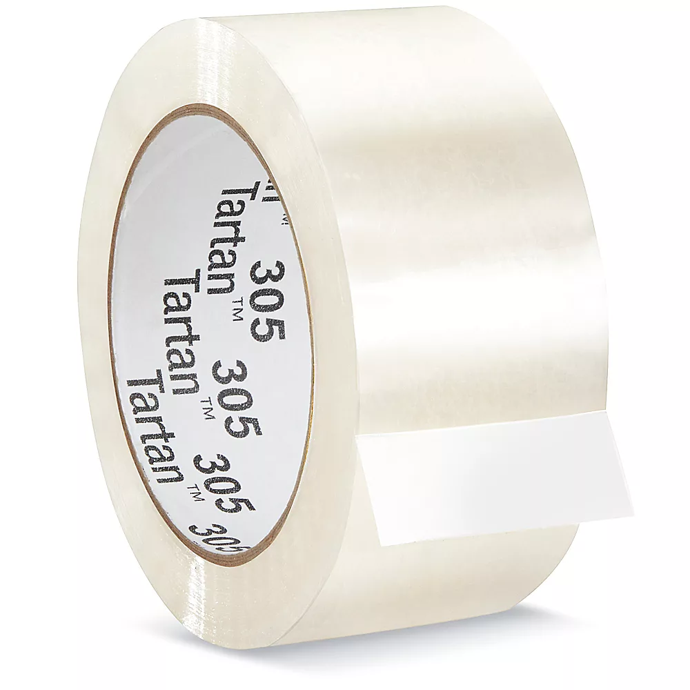 3M 305 Carton Sealing Tape - 2" x 110 yds, Clear