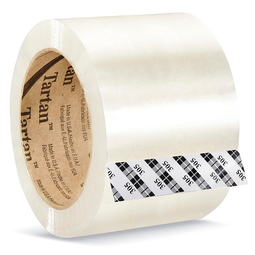3M 305 Carton Sealing Tape - 3" x 110 yds, Clear