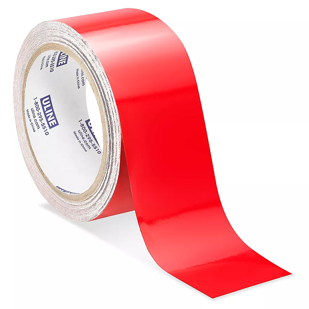 Reflective Tape - 2" x 10 yds, Red