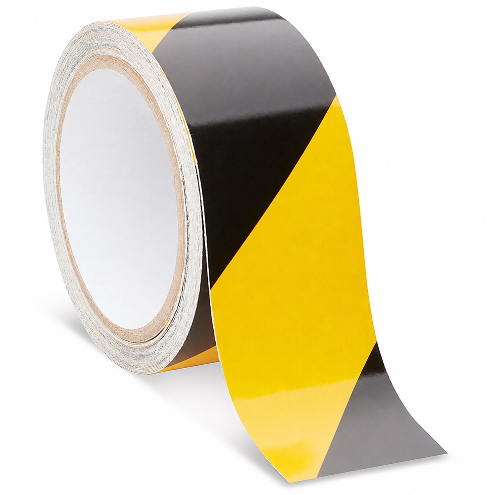 Reflective Tape - 2" x 10 yds, Black/Yellow