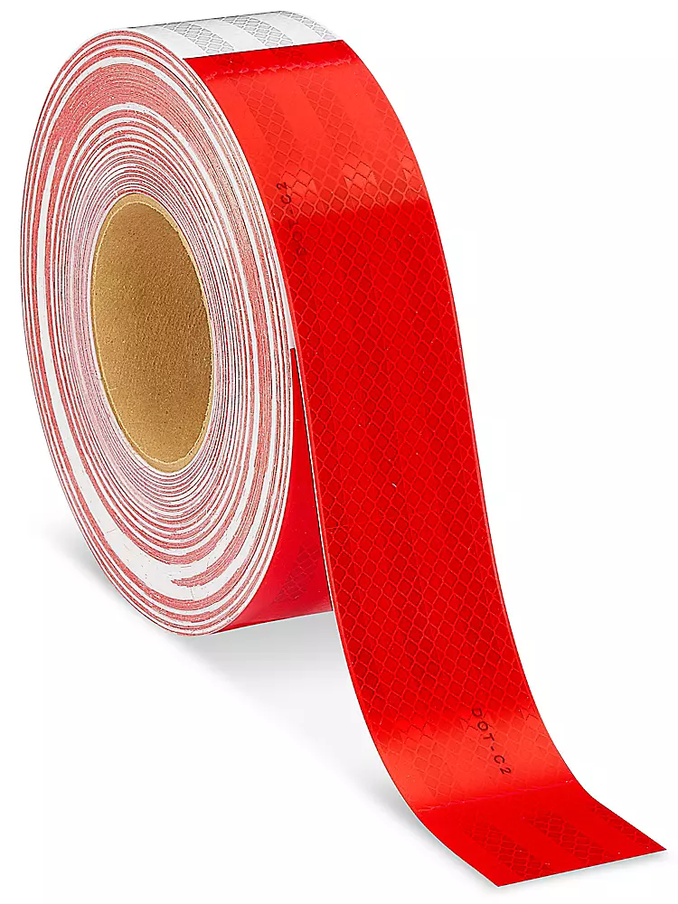 3M 983 Reflective Conspicuity Tape - 2" x 150', Red/White