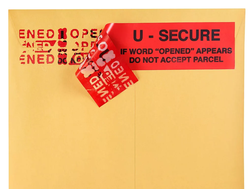 U-Secure Security Tape Strips - 2 x 9"