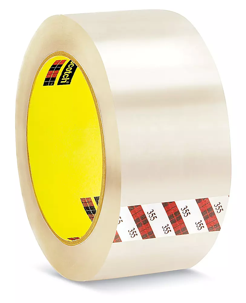 3M 355 Carton Sealing Tape - 2" x 55 yds, Clear