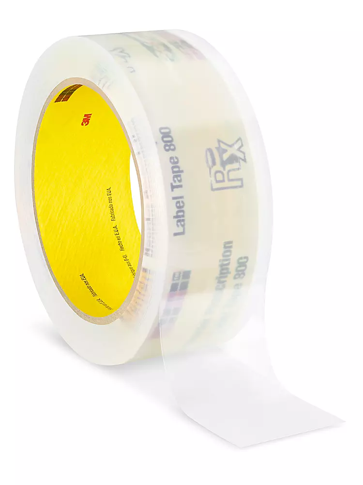 3M 800 Prescription Label Tape - 1 1/2" x 72 yds