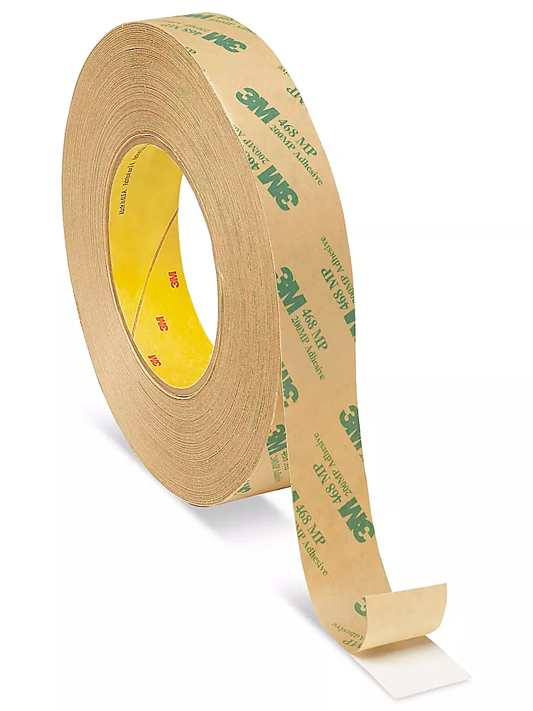 3M 468MP Adhesive Transfer Tape Hand Rolls - 1" x 60 yds